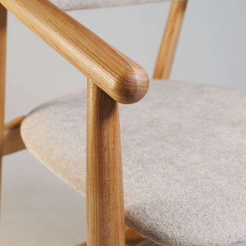 Стілець напівбарний Mamont Soft натуральний ясен/Magenta 13 - Фото №5