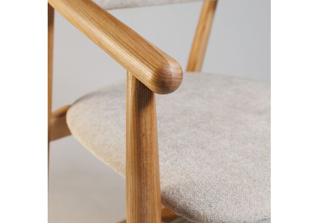 Стілець напівбарний Mamont Soft натуральний ясен/Magenta 13 - Фото №2