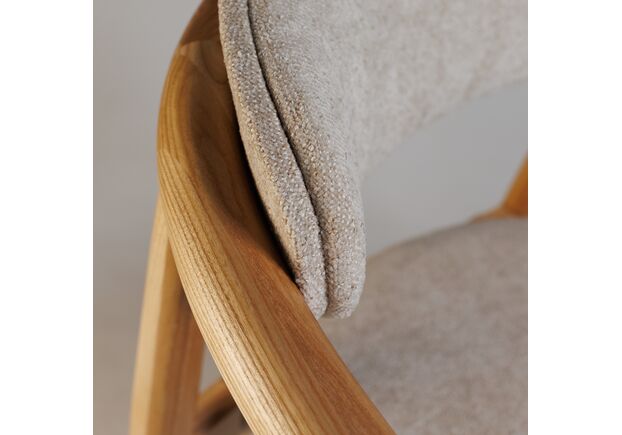 Стілець напівбарний Mamont Soft натуральний ясен/Magenta 13 - Фото №2