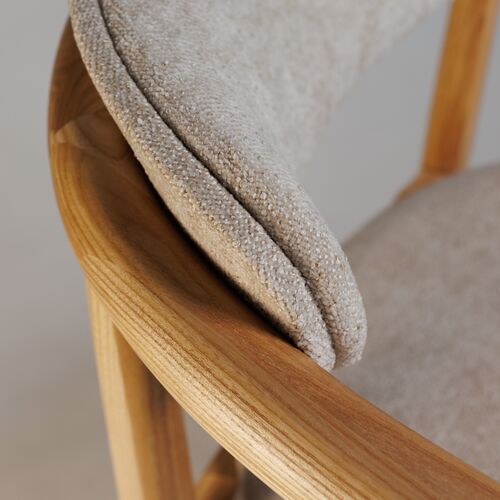 Стілець напівбарний Mamont Soft натуральний ясен/Magenta 13 - Фото №7