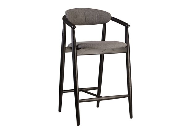 Стул полубарный Mamont Soft черний/Austin 19 - Фото №1