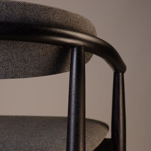 Стул полубарный Mamont Soft черний/Austin 19 - Фото №5