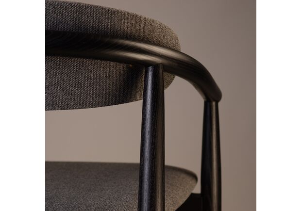 Стул полубарный Mamont Soft черний/Austin 19 - Фото №2