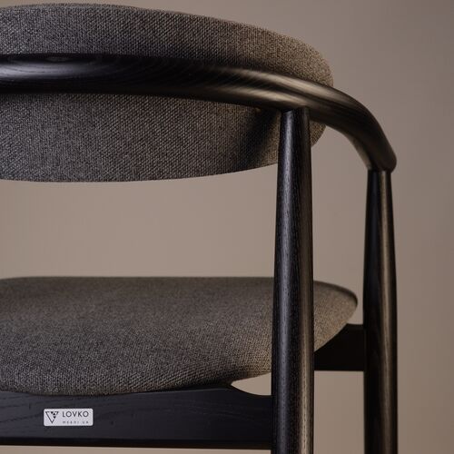 Стул полубарный Mamont Soft черний/Austin 19 - Фото №6