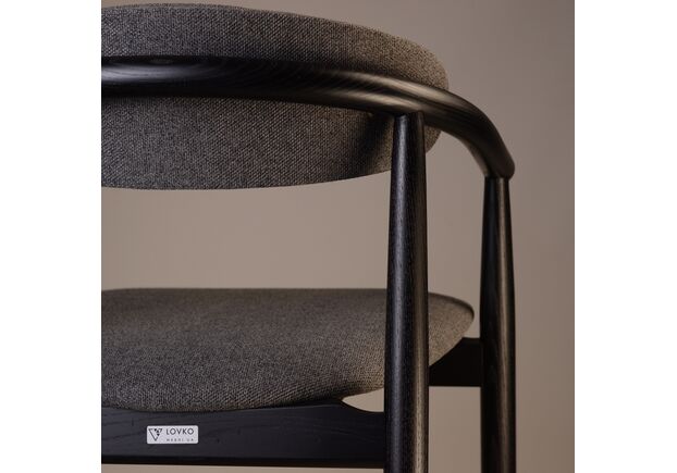 Стул полубарный Mamont Soft черний/Austin 19 - Фото №2