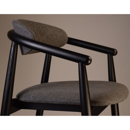 Стул полубарный Mamont Soft черний/Austin 19 - Фото №7