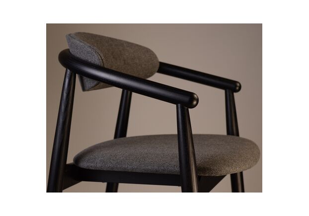 Стул полубарный Mamont Soft черний/Austin 19 - Фото №2