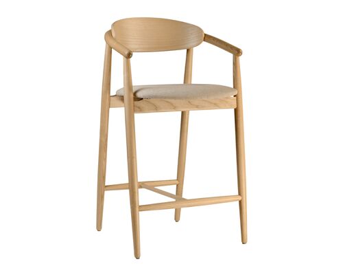 Стул полубарный Mamont semi-soft натуральный ясень/Magenta 13 - Фото №1