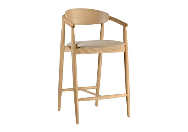 Стул полубарный Mamont semi-soft натуральный ясень/Magenta 13 - Фото №1