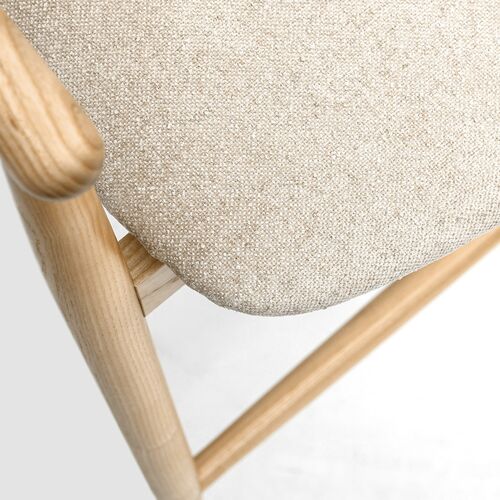 Стул полубарный Mamont semi-soft натуральный ясень/Magenta 13 - Фото №10