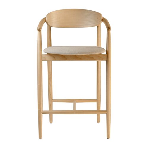 Стул полубарный Mamont semi-soft натуральный ясень/Magenta 13 - Фото №3