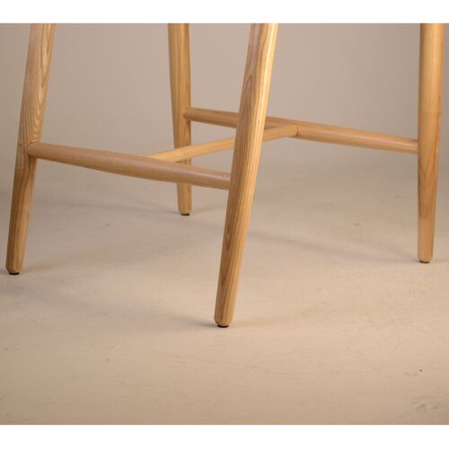 Стул полубарный Mamont semi-soft натуральный ясень/Magenta 13 - Фото №5