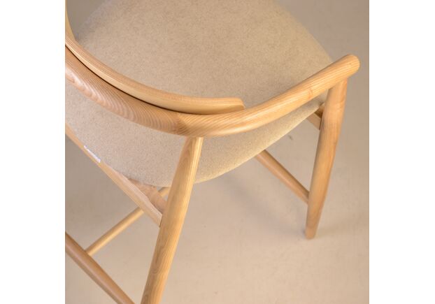 Стул полубарный Mamont semi-soft натуральный ясень/Magenta 13 - Фото №2