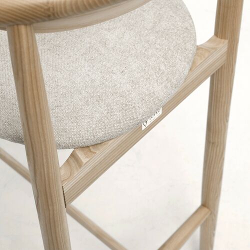 Стул полубарный Mamont semi-soft натуральный ясень/Magenta 13 - Фото №7