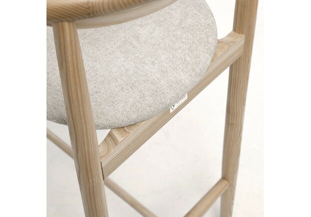 Стул полубарный Mamont semi-soft натуральный ясень/Magenta 13 - Фото №2