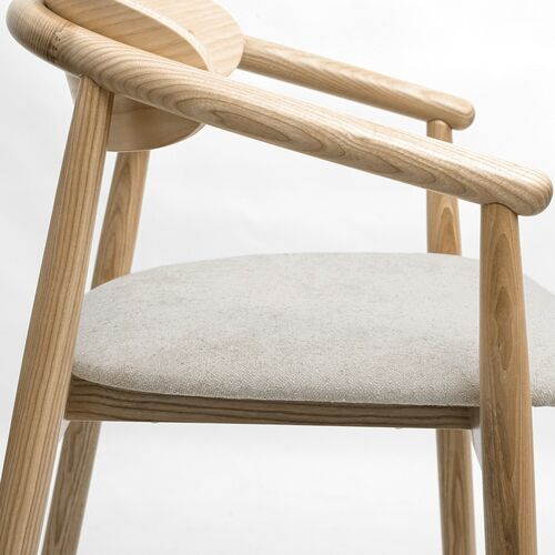 Стул полубарный Mamont semi-soft натуральный ясень/Magenta 13 - Фото №9