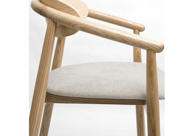 Стул полубарный Mamont semi-soft натуральный ясень/Magenta 13 - Фото №2