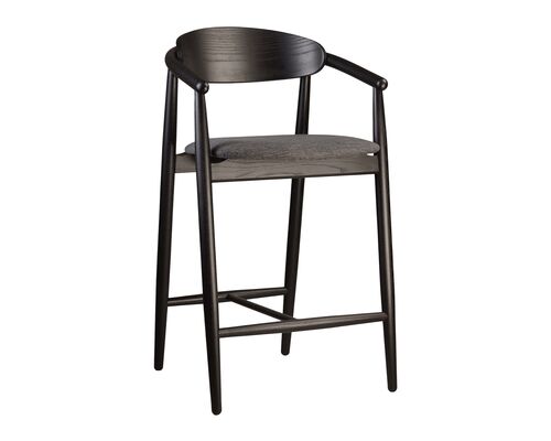 Стул полубарный Mamont semi-soft черный/Superior 19 - Фото №1