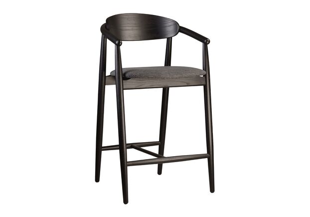 Стул полубарный Mamont semi-soft черный/Superior 19 - Фото №1