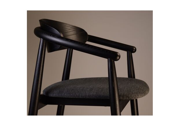 Стул полубарный Mamont semi-soft черный/Superior 19 - Фото №2