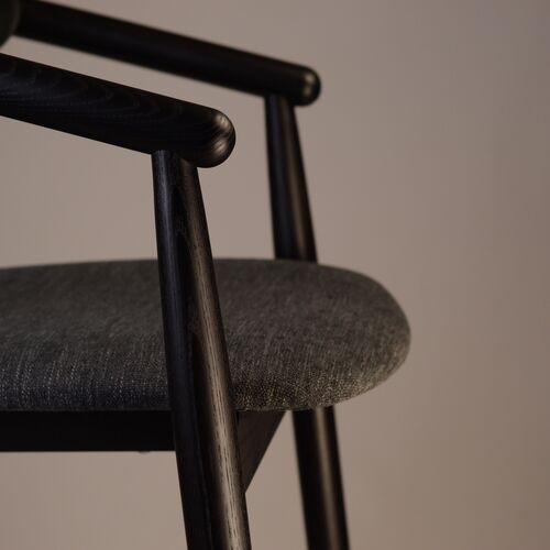 Стул полубарный Mamont semi-soft черный/Superior 19 - Фото №6