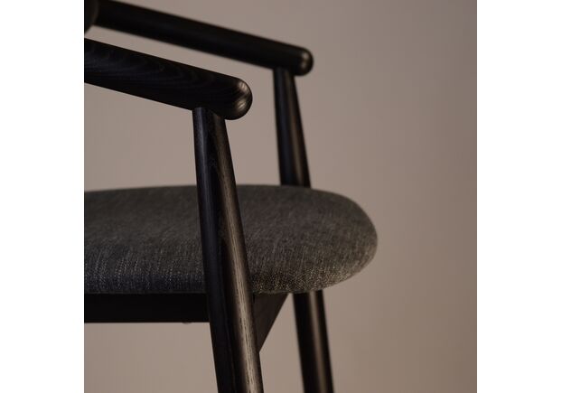 Стул полубарный Mamont semi-soft черный/Superior 19 - Фото №2