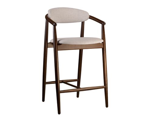 Стілець напівбарний Mamont Soft темний горіх/Superior 02 - Фото №1