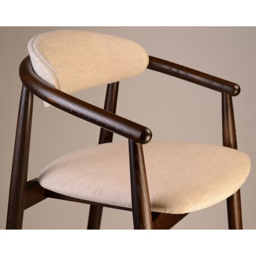 Стілець напівбарний Mamont Soft темний горіх/Superior 02 - Фото №6