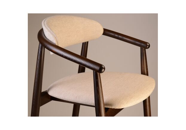 Стілець напівбарний Mamont Soft темний горіх/Superior 02 - Фото №2