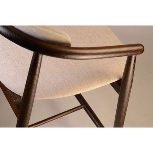 Стілець напівбарний Mamont Soft темний горіх/Superior 02 - Фото №7