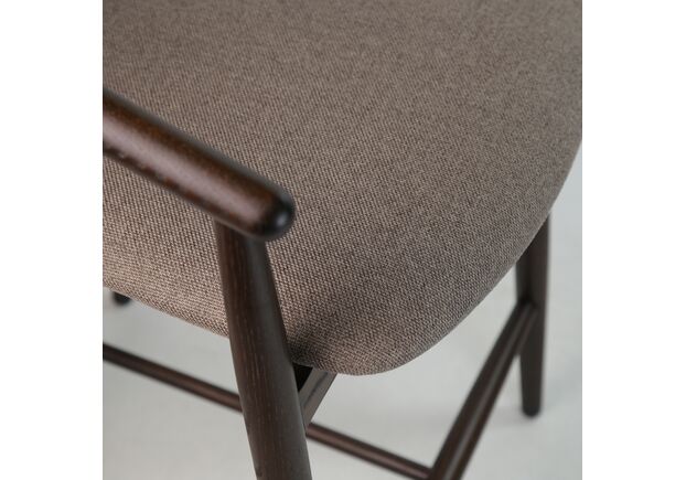 Стул полубарный Mamont semi-soft темный орех/Austin 03 - Фото №2