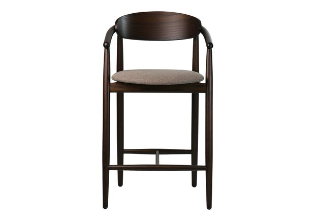 Стул полубарный Mamont semi-soft темный орех/Austin 03 - Фото №2