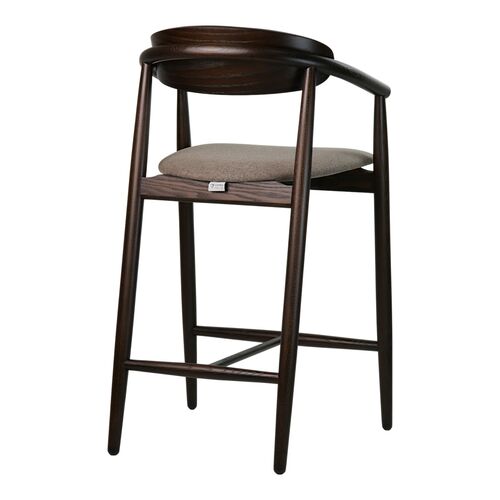 Стул полубарный Mamont semi-soft темный орех/Austin 03 - Фото №4