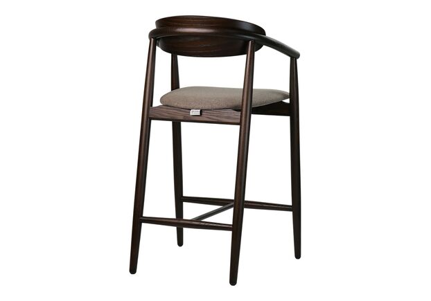 Стул полубарный Mamont semi-soft темный орех/Austin 03 - Фото №2