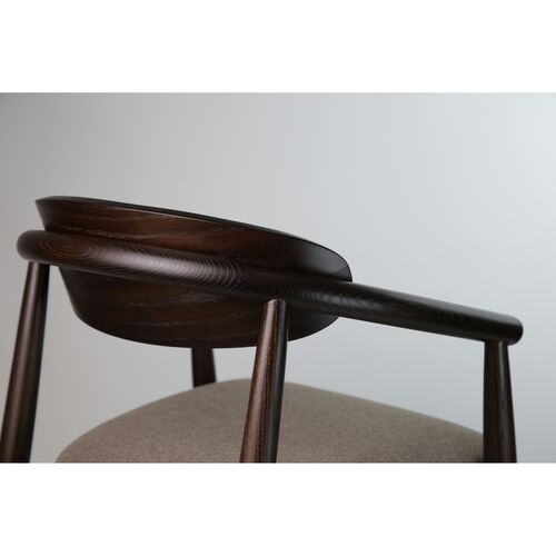 Стул полубарный Mamont semi-soft темный орех/Austin 03 - Фото №6