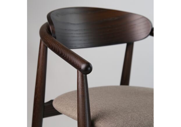 Стул полубарный Mamont semi-soft темный орех/Austin 03 - Фото №2