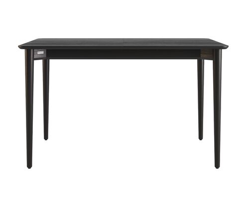 Стіл розкладний Silva 130+40x80 чорний - Фото №1