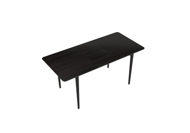 Стіл розкладний Silva 130+40x80 чорний - Фото №2
