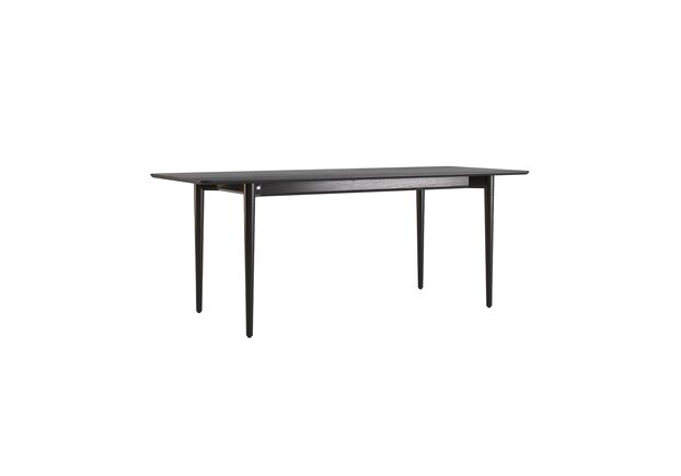 Стіл розкладний Silva 160+40x80 чорний - Фото №2