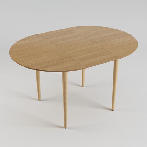 Стіл розкладний Silva d-100+30 натуральний ясен - Фото №5