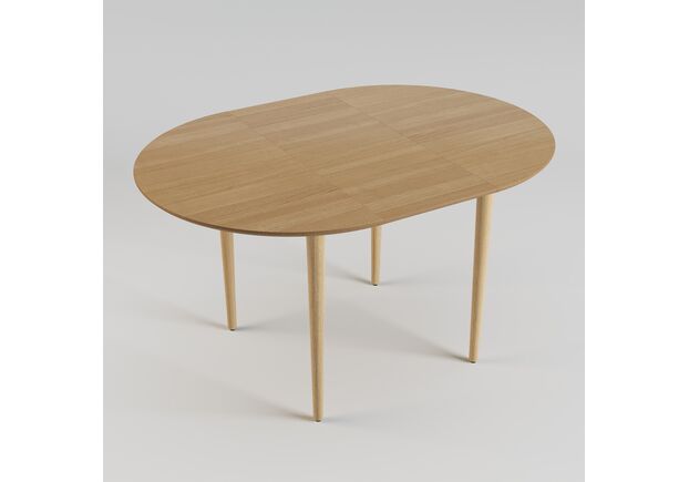 Стіл розкладний Silva d-100+30 натуральний ясен - Фото №2