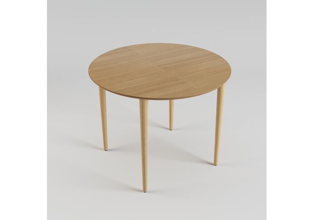 Стіл розкладний Silva d-100+30 натуральний ясен - Фото №2