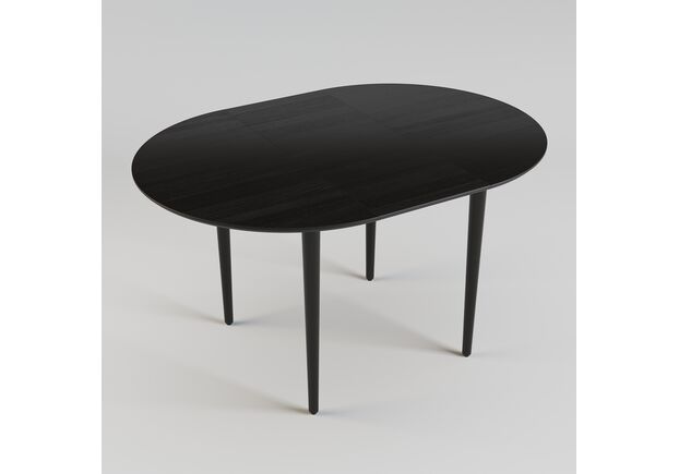 Фото №2. Стіл розкладний Silva d-100+30 чорний - Meblistico Стіл розкладний Silva d-100+30 чорний - Фото №2