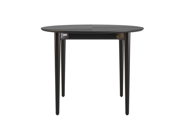 Фото №2. Стіл розкладний Silva d-100+30 чорний - Meblistico Стіл розкладний Silva d-100+30 чорний - Фото №2