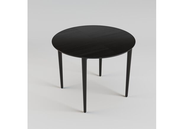 Фото №2. Стіл розкладний Silva d-100+30 чорний - Meblistico Стіл розкладний Silva d-100+30 чорний - Фото №2