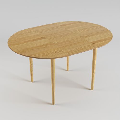 Стол раскладной Silva d-100+30 натуральный дуб - Фото №5