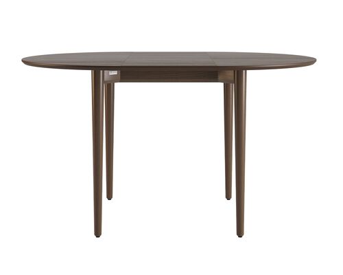 Стіл розкладний Silva d-100+30 темний горіх - Фото №1