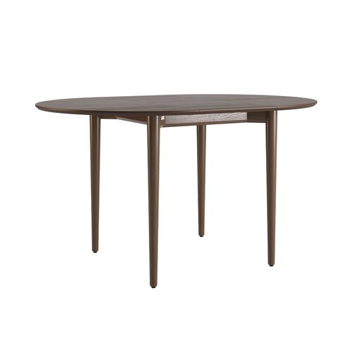 Стіл розкладний Silva d-100+30 темний горіх - Фото №2