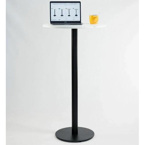 Стіл барний Soul light bar d-60 чорний метал, білий ДСП - Фото №6