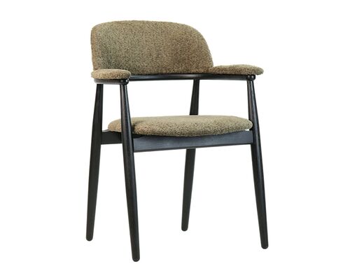 Стілець Terra чорний/Anthology 7 Mocca - Фото №1